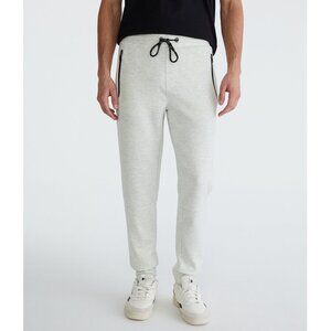 NWOT Aeropostale Men's Tech Fleece Jogger Sweatpants Large Lightest Heather Gray
